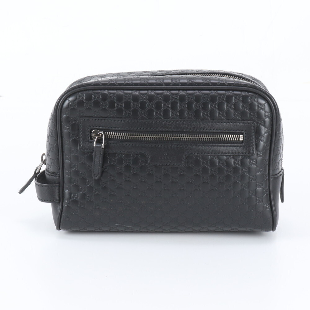 Gucci Micro Guccissima GG 419775 Leather Second Bag Clutch Pouch for Men